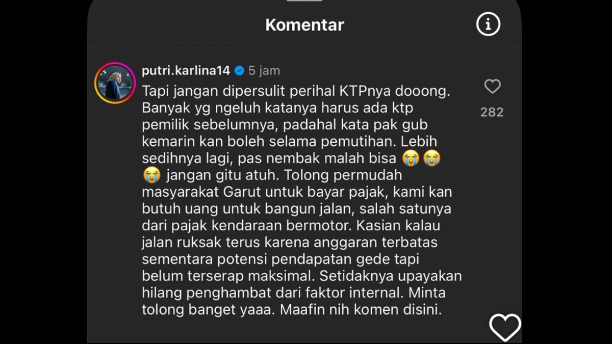 Komentar wabup garut 