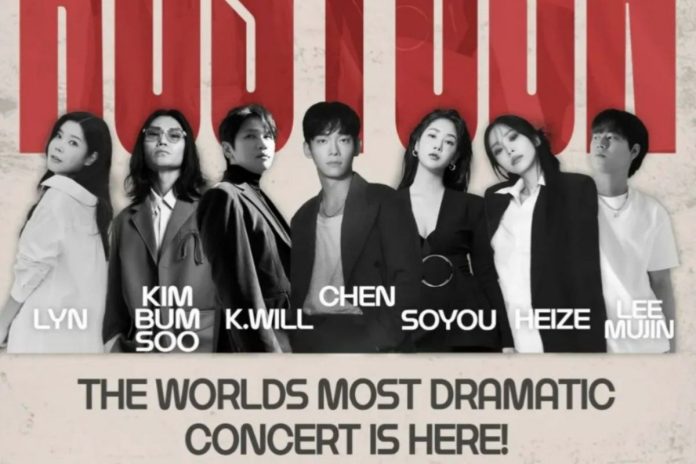 Chen EXO dan K.Will tampil dalam konser OST Korea KOSTCON 2025 di Jakarta