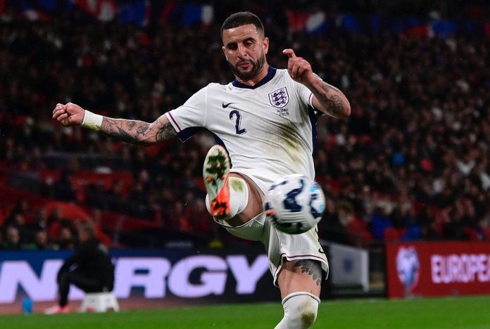 Kyle Walker bersama Timnas Inggris
