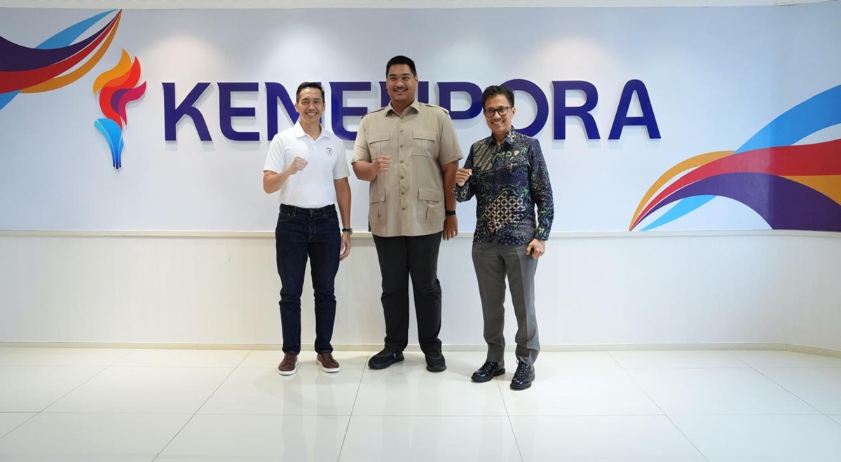 Menpora Dito saat menerima audiensi Pengurus Besar Persatuan Atletik Seluruh Indonesia (PB PASI)