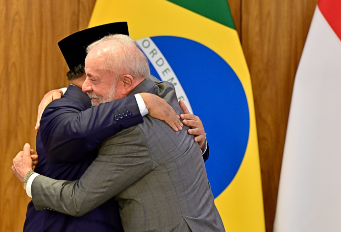 Prabowo Subianto dan Luiz Inácio Lula da Silva