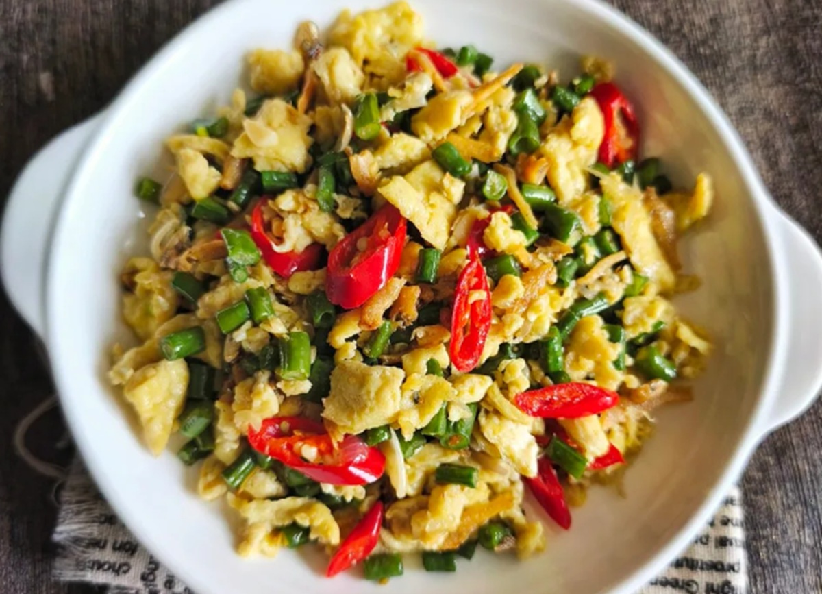 Telur Orak Arik Kacang Panjang