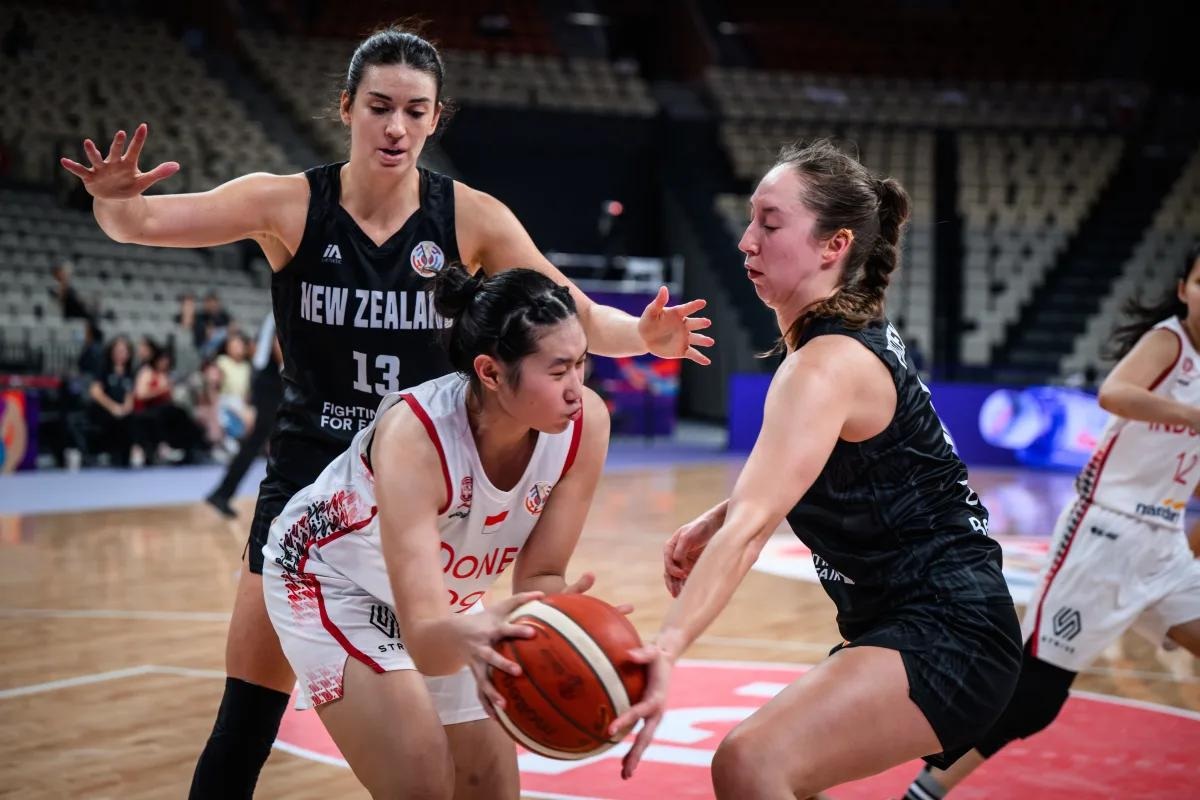 Timnas Basket Indonesia Putri vs Selandia Baru di FIBA Women’s Asia Cup 2025 Division A