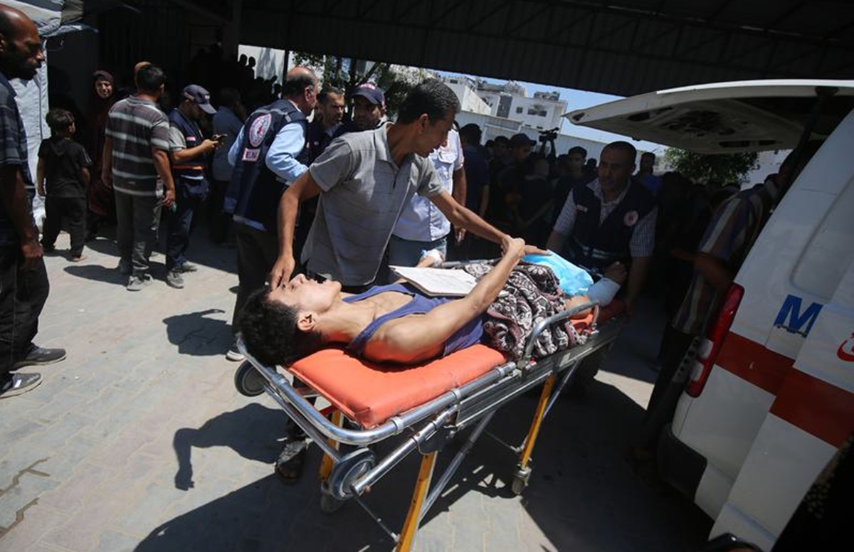 Warga Palestina yang terluka