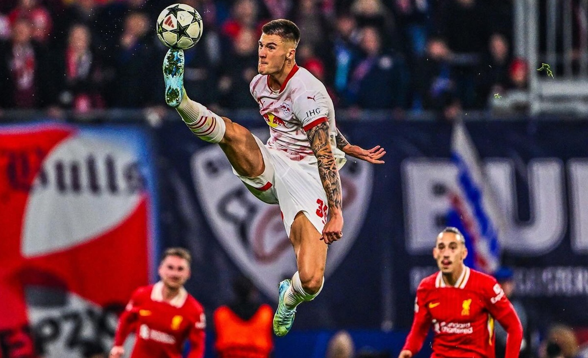 Benjamin Sesko bersama RB Leipzig