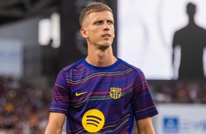 Dani Olmo bersama Barcelona