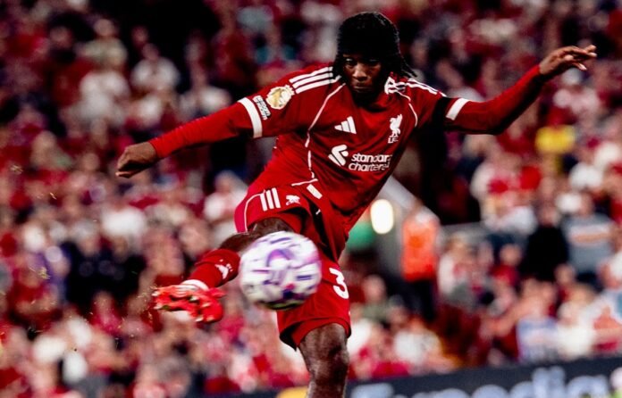 Jeremie Frimpong bersama Liverpool