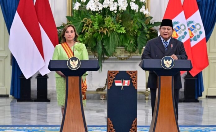 Presiden Prabowo bersama Presiden Peru