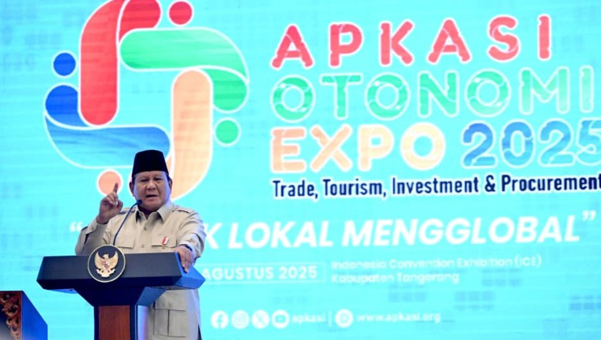 Presiden Prabowo di Apkasi