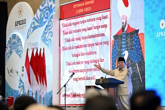Presiden Prabowo di acara APKASI Otonomi Expo 2025