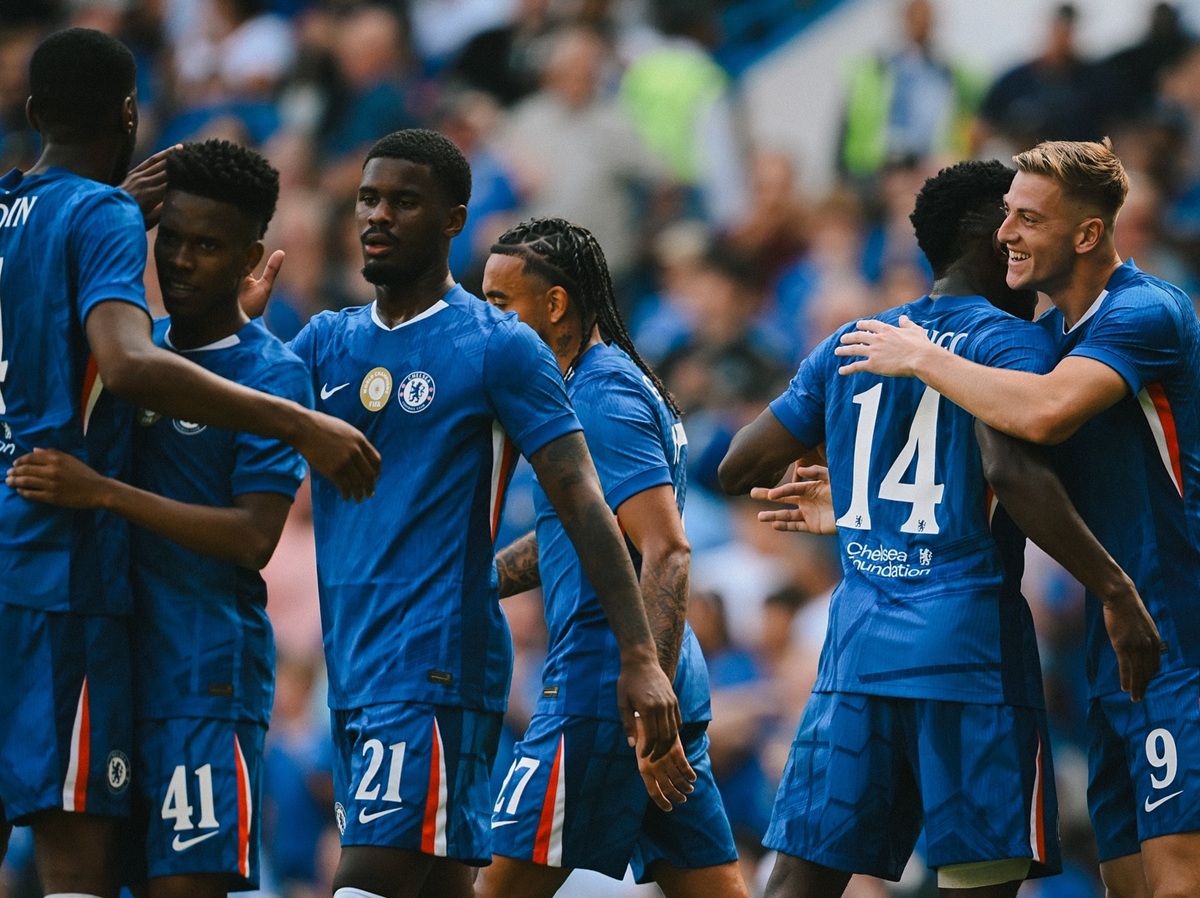 Skuad Chelsea hadapi AC Milan di laga uji coba