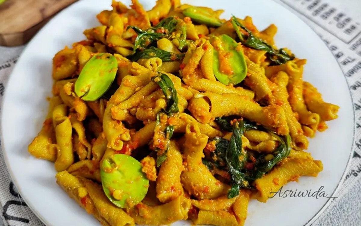 Usus Ayam Pete Kemangi Bumbu Kuning