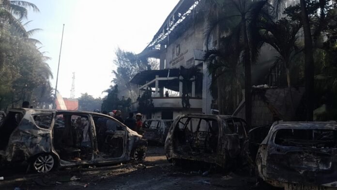 Gedung DPRD Kota Makassar yang Ludes Dibakar