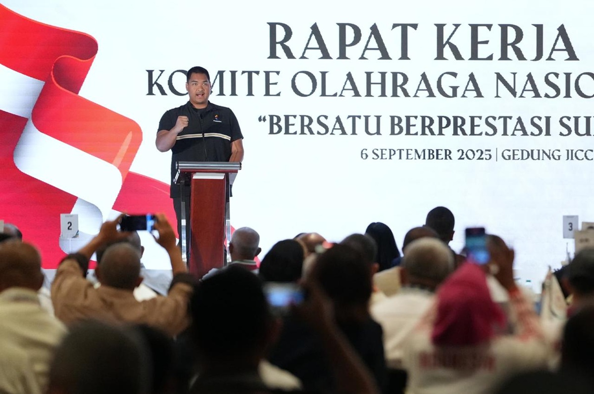 Menpora Dito di Rakernas KONI