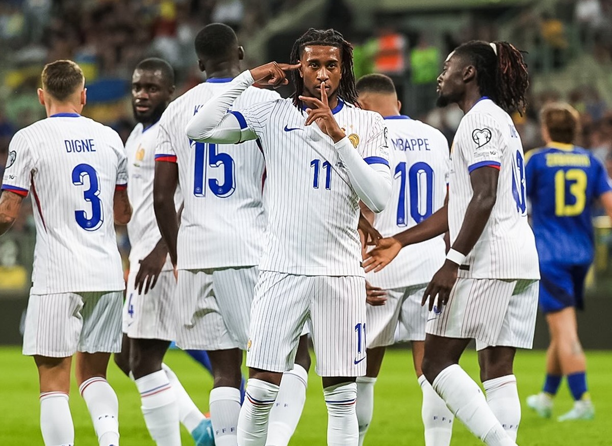 Skuad Timnas Prancis di laga melawan Ukraina di Kualifikasi Piala Dunia 2026 Zona Eropa