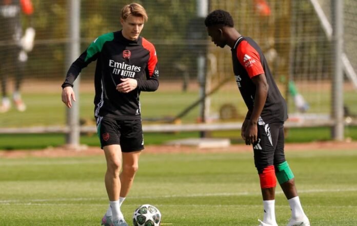 bintang arsenal, martin odegaard dan bukayo saka bintang arsenal, martin odegaard dan bukayo saka