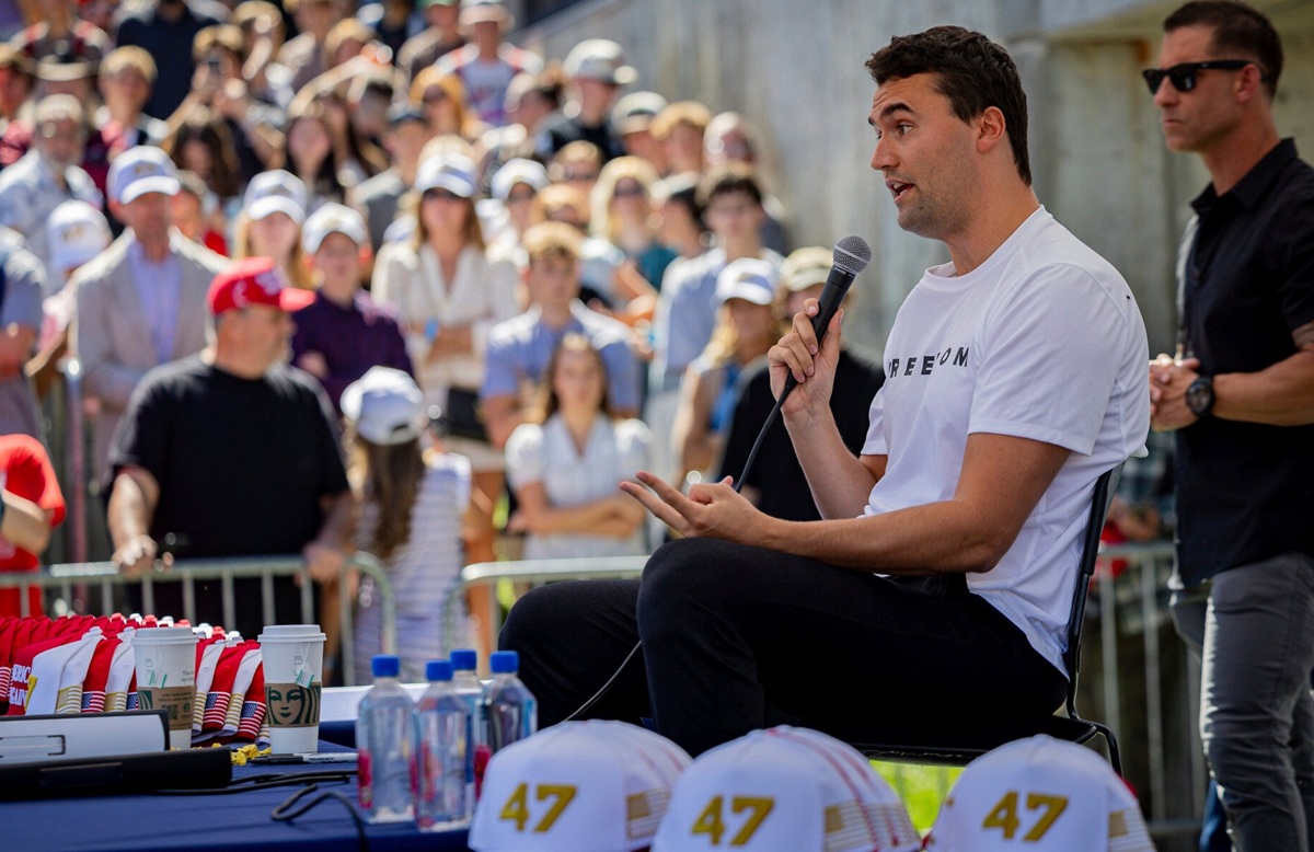 Charlie Kirk sebelum ditembak