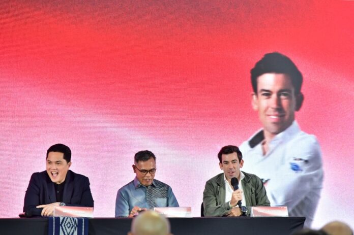 dorna sports hingga menpora erick saat konpers soal motogp mandalika