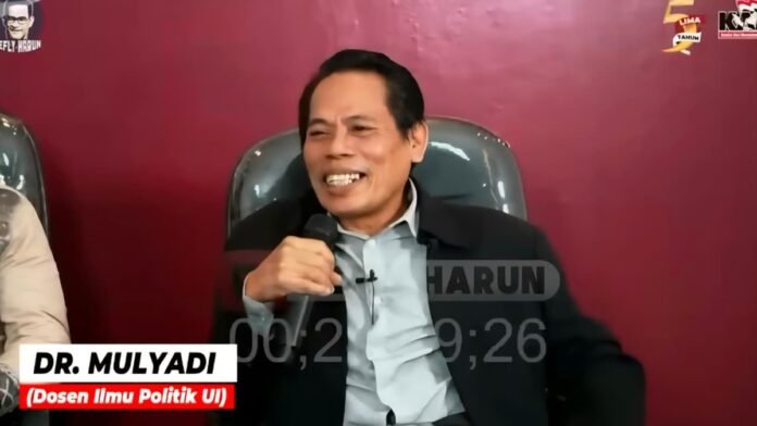 Dosen Ilmu Politik Universitas Indonesia Mulyadi