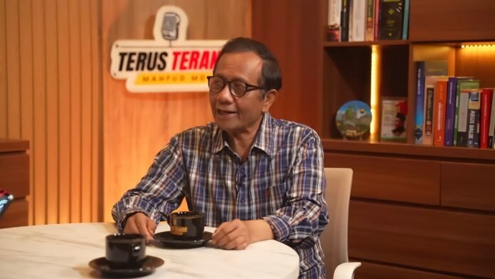 Eks Menteri Koordinator Bidang Politik, Hukum, dan Keamanan (Menko Polhukam) Mohammad Mahfud Mahmodin alias Mahfud MD