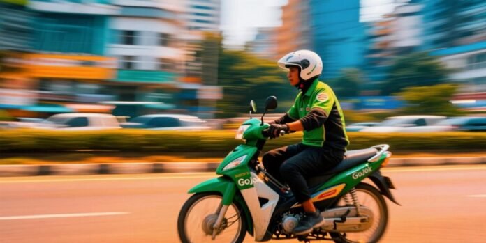 ilustrasi driver ojek online
