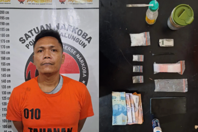 pengedar narkoba ditangkap polres simalungun