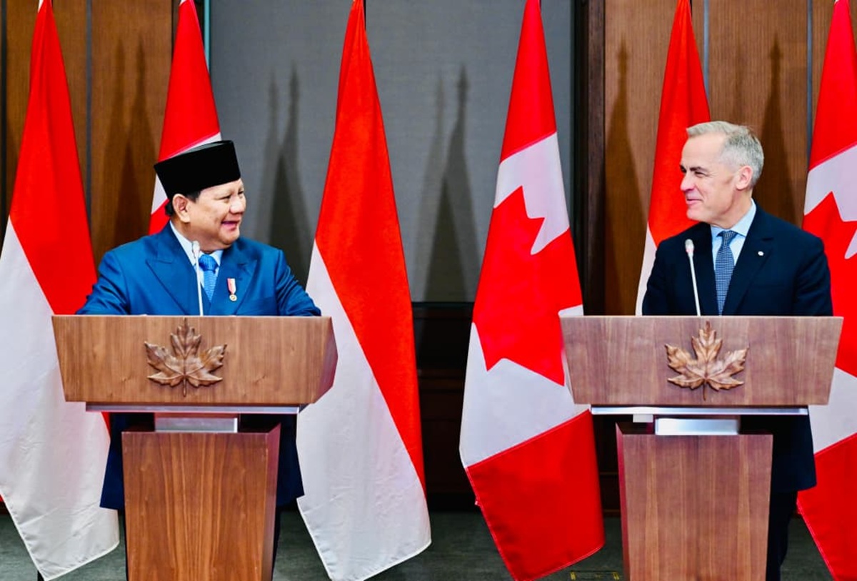 pertemuan presiden prabowo dan pm carney di ottawa, kanada yang menandai terjalinnya sejumlah kesepakatan strategis indonesia kanada