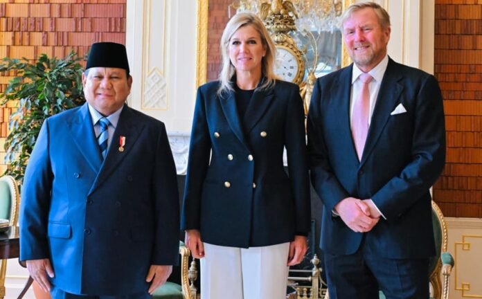 presiden prabowo disambut raja dan ratu belanda