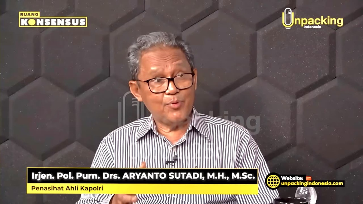 Purnawirawan sekaligus penasihat ahli Kapolri Aryanto Sutadi