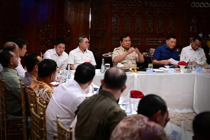 ratas presiden prabowo di kertanegara