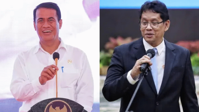 Andi Amran Sulaiman dan Purbaya Yudhi Sadewa - HOLOPIS