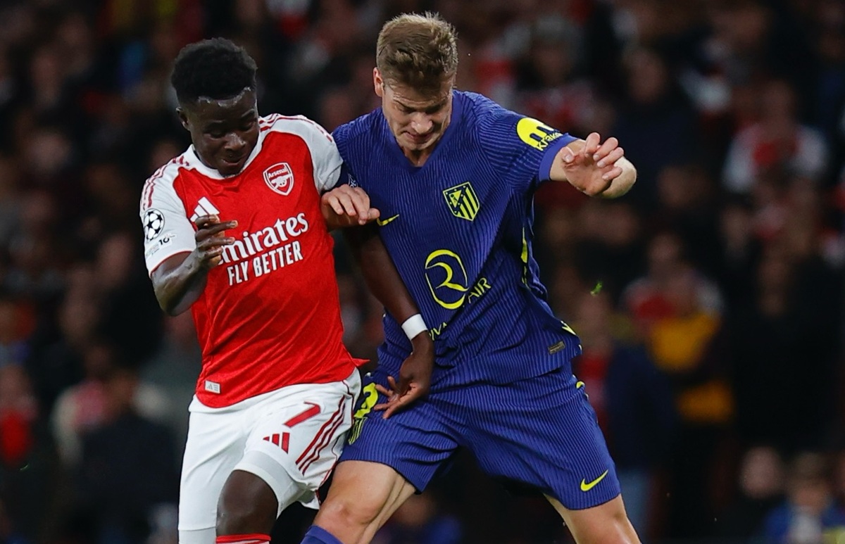 Arsenal vs Atletico Madrid di Liga Champions