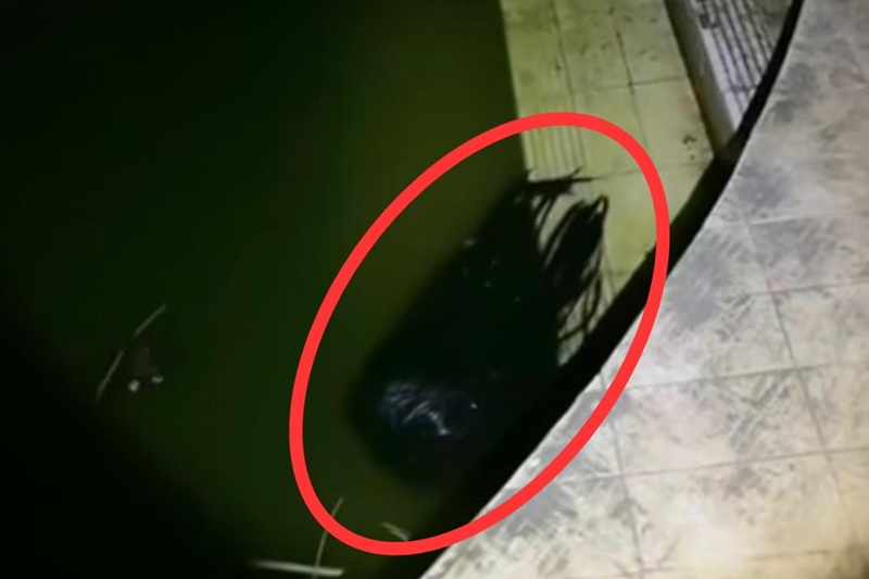Diduga penampakan hantu air di Pantai Carita Banten