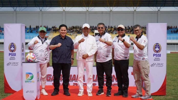 Ketum PSSI dan KDM Kick Off Liga 4 Piala Gubernur Jawa Barat 2025, Makin Membuka Talenta Daerah