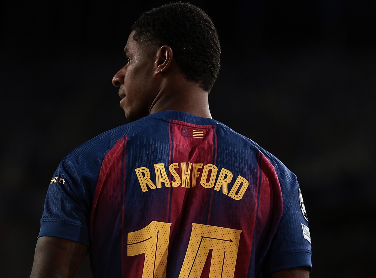 Marcus Rashford bersama Barcelona
