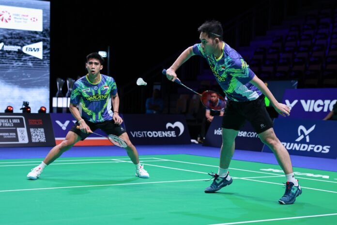 Sabar-Reza saat tampil di Denmark Open 2025