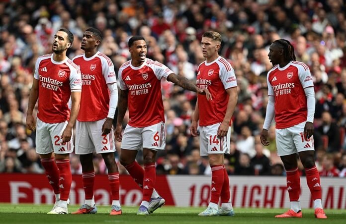 Skuad Arsenal saat tampil di Stadion Emirates