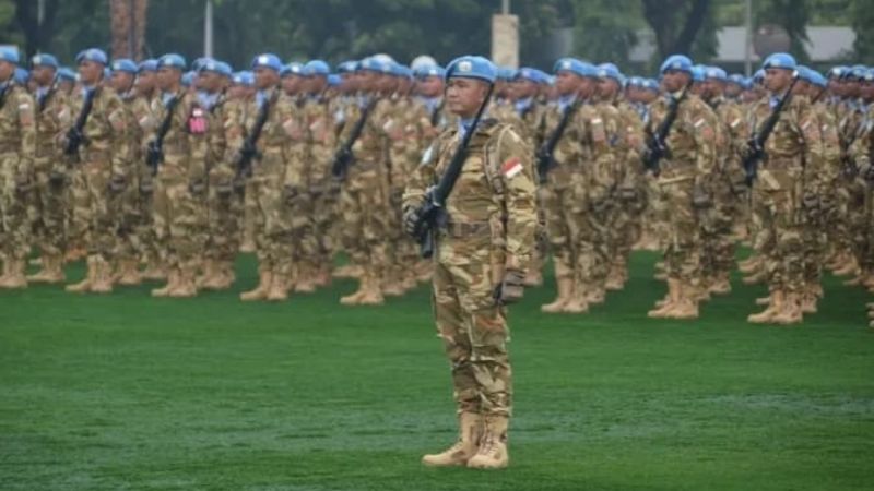 423 personel Satgas BGC TNI Kontingen Garuda XXXIX-F/Monusco baru kembali dari misi perdamaian PBB di Kongo._HOLOPIS