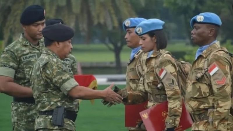 423 personel Satgas BGC TNI Kontingen Garuda XXXIX-F/Monusco baru kembali dari misi perdamaian PBB di Kongo._HOLOPIS