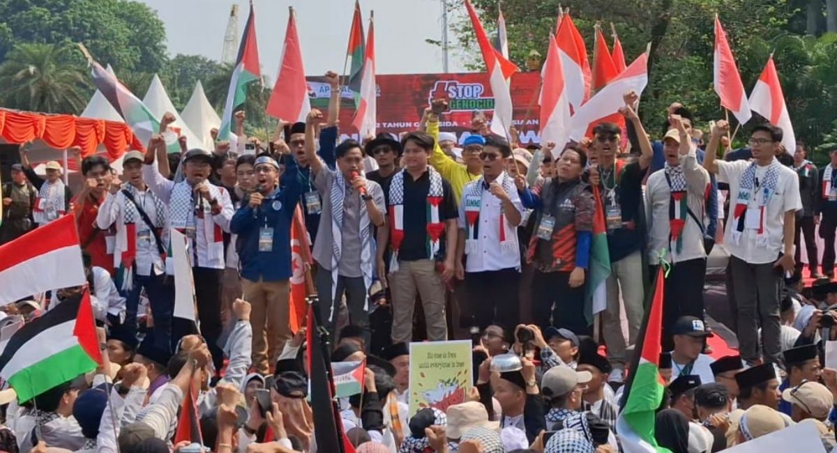 aksi bela paletina di monas