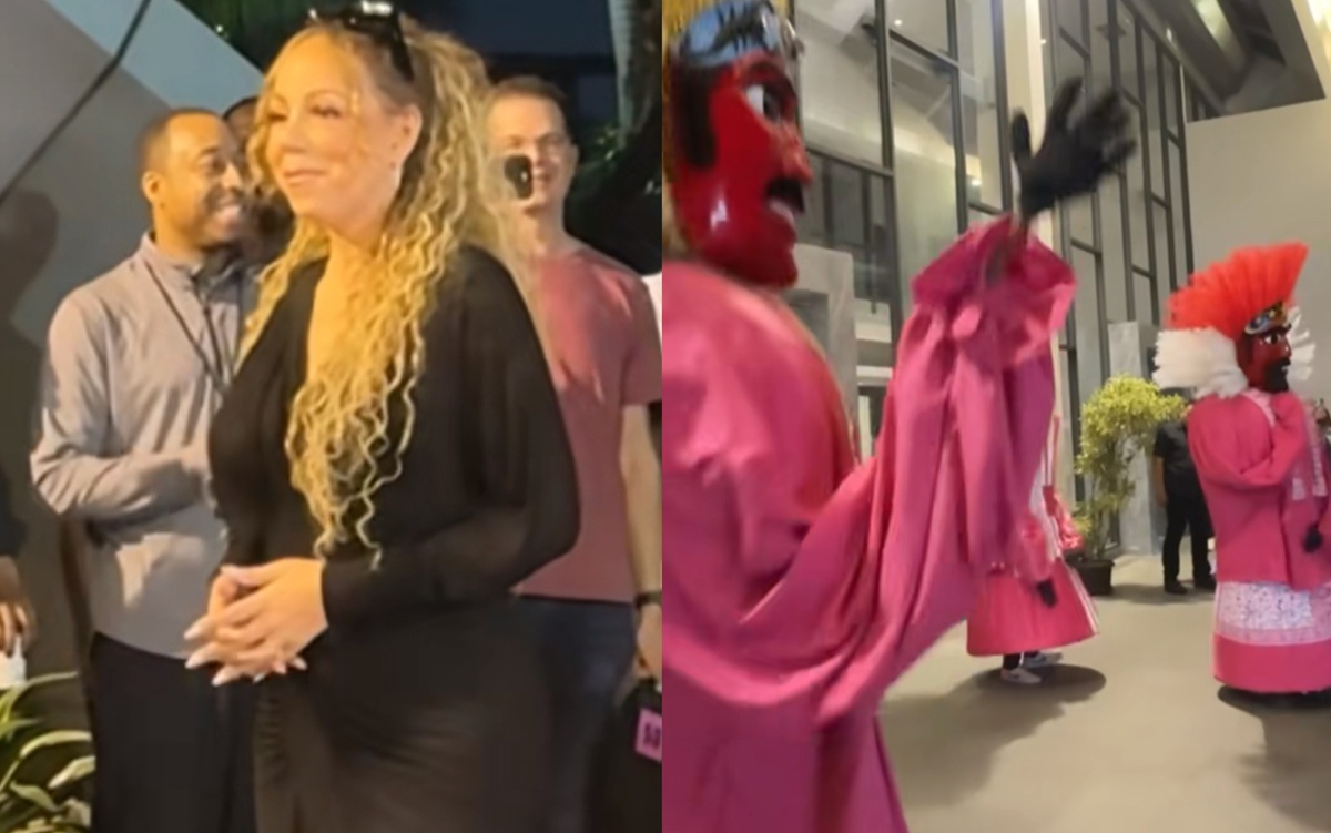 Mariah Carey disambut Ondel Ondel