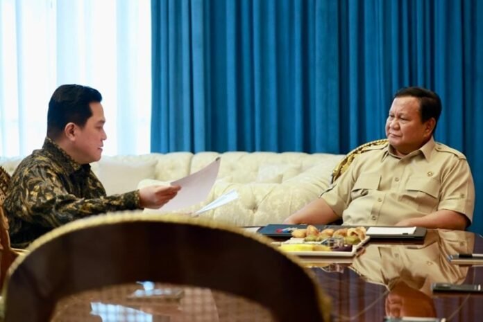 Erick Thohir dan Prabowo Subianto