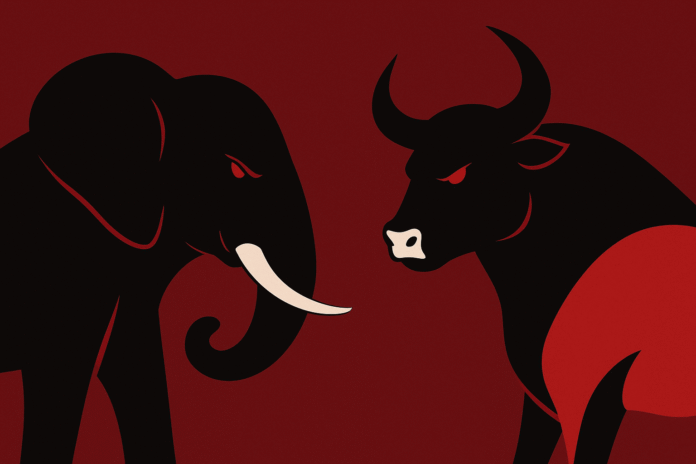 Gajah VS Banteng -