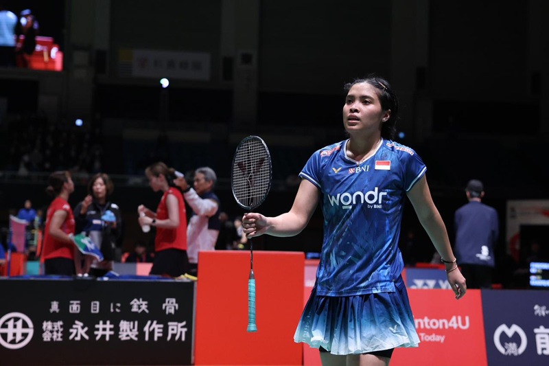 Gregoria Mariska Tunjung di Japan Masters 2025 - Holopis