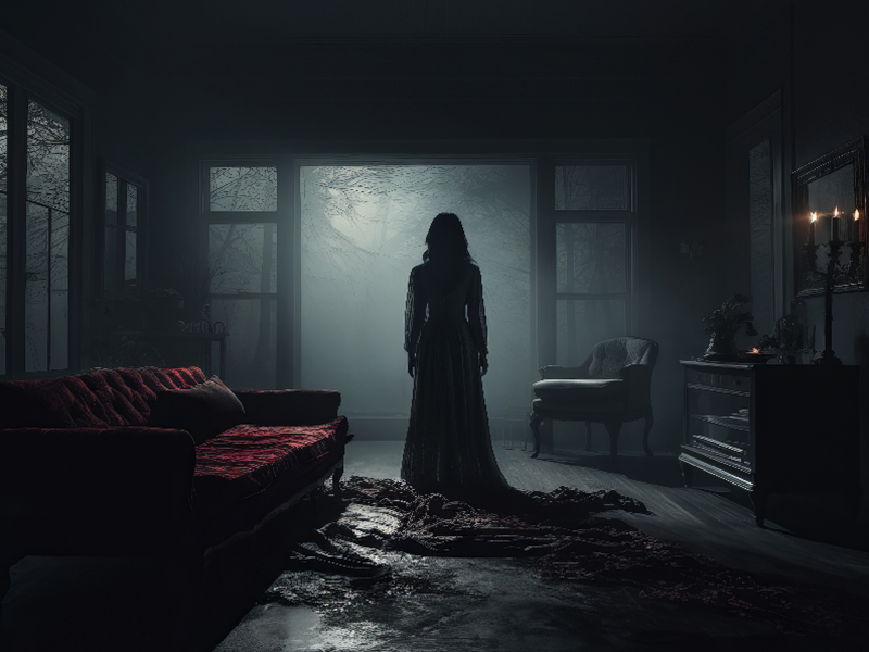 Ilustrasi Hantu perempuan - Holopis
