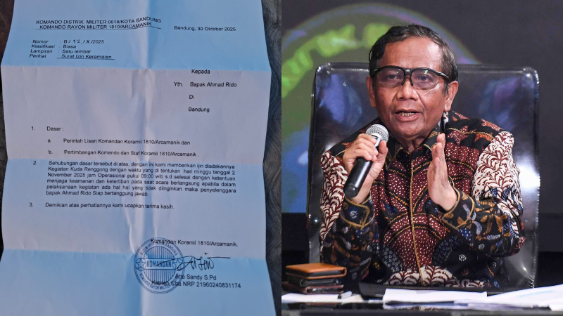 Izin Keramaian oleh TNI vs Mahfud MD - Holopis