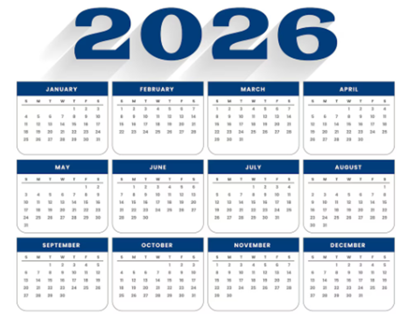 Kalender 2026 Holopis