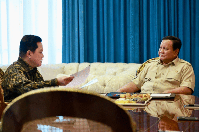 Menpora Erick bersama Presiden Prabowo - Holopis