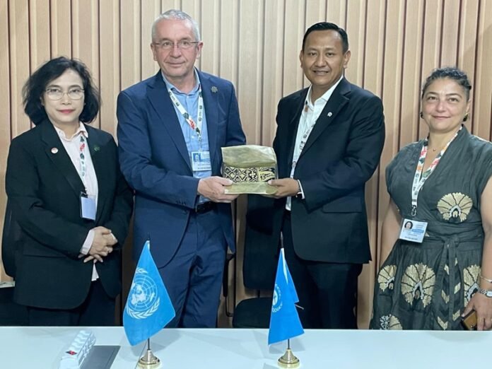 Pertemuan Wamenhut Rohmat Marzuki dengan UNEP