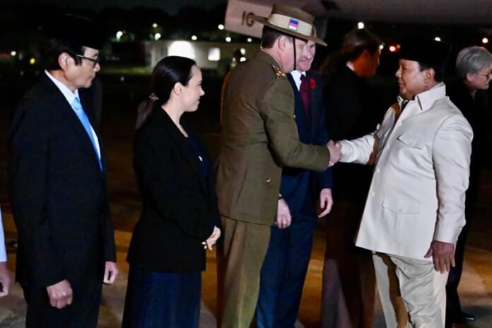 Prabowo Tiba di Sydney